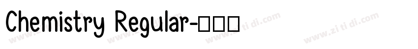 Chemistry Regular字体转换